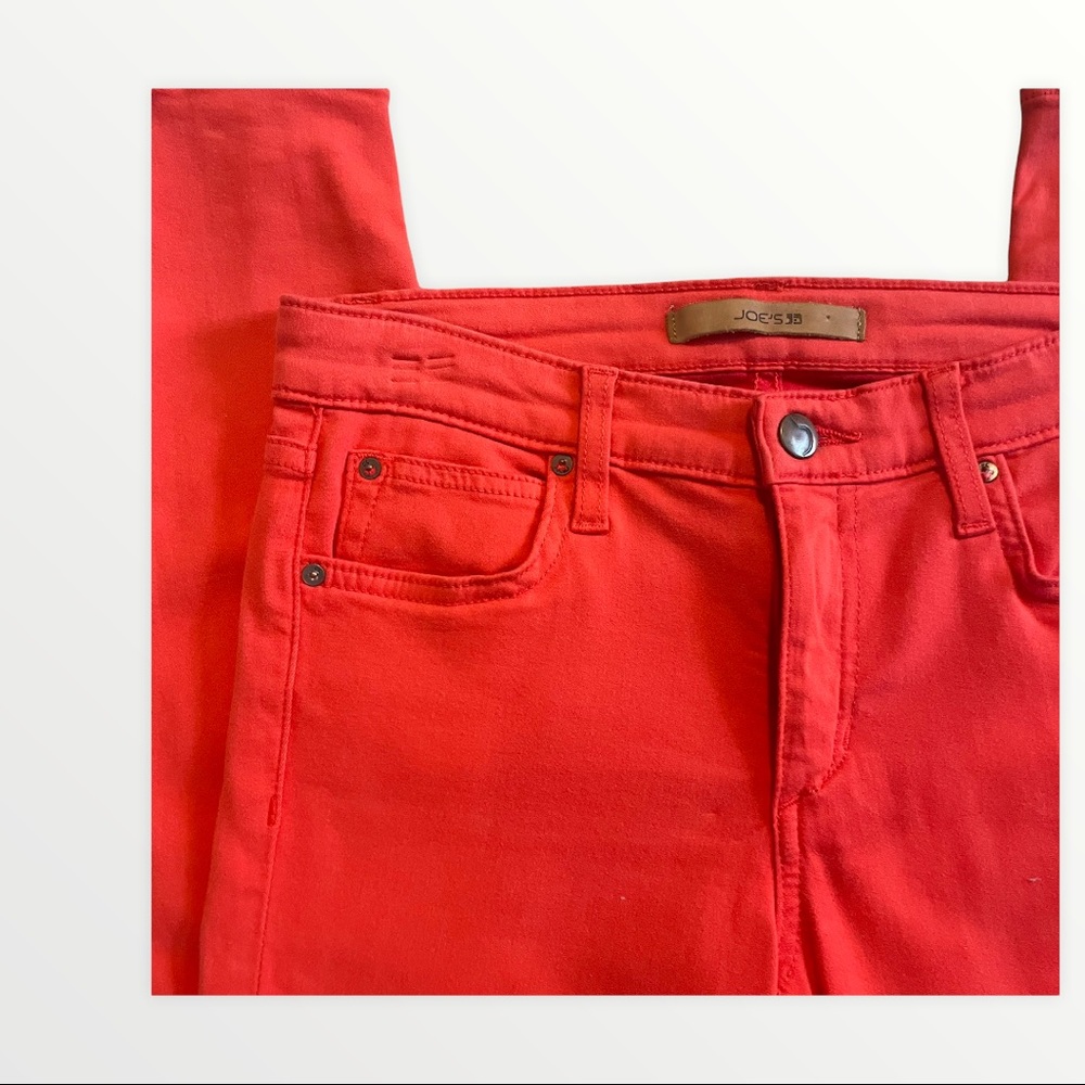 Joe's neon orange midrise skinny jean size 26 - Picture 2 of 8